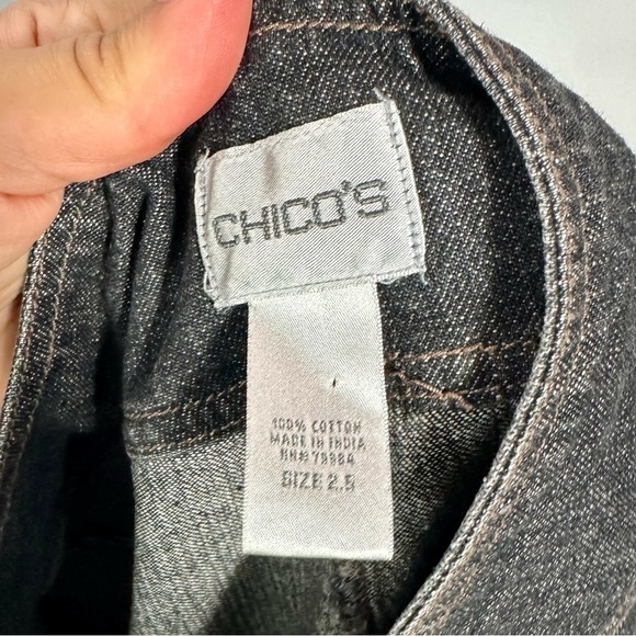 Chico's dark wash high waisted bootcut jeans size 14 - Picture 4 of 7